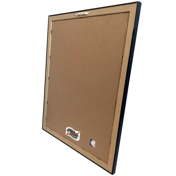 A white picture frame with the Detroit Red Wings logo on it.