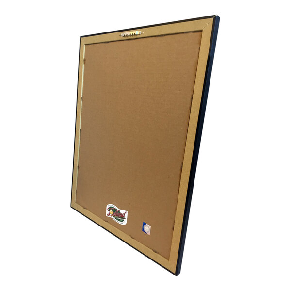 A white decorative mirror with a brown border and a Philadelphia Flyers logo in the center.