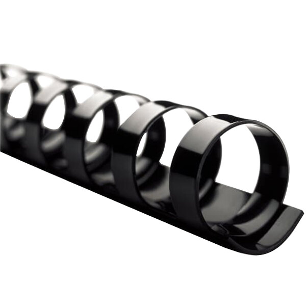 a black plastic spiral object