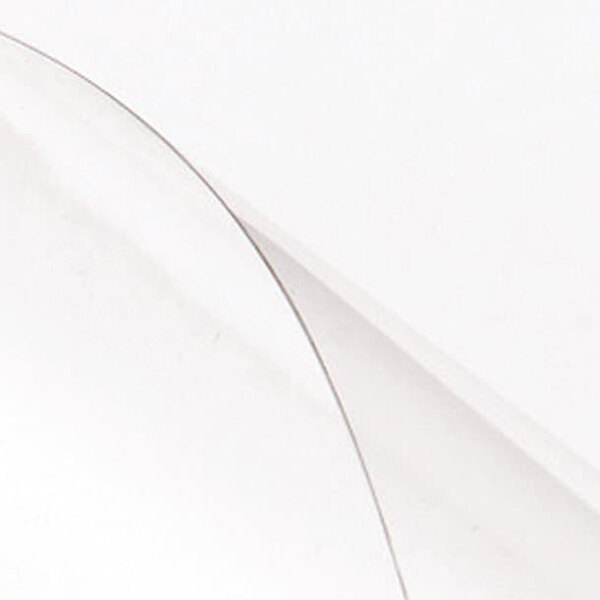 A close-up of a Swingline clear plastic binding cover.
