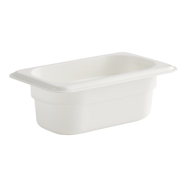 A white plastic container.