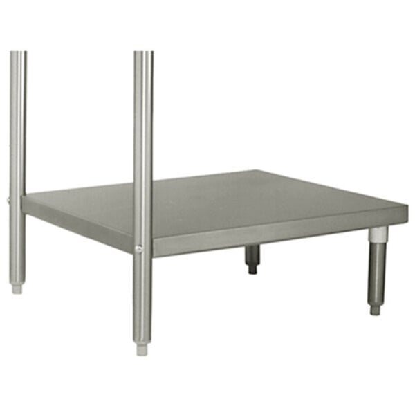 A metal shelf for an Eagle Group dishtable.