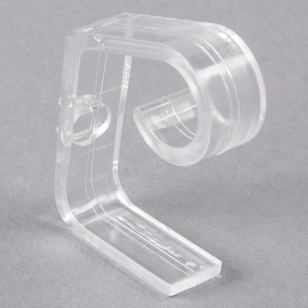 a clear plastic holder with a spiral