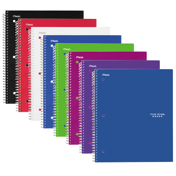 Five Star Wirebound Quadrille Notebook 11 X 8 1/2 100 Sheets Assorted Mea06190 06190 for sale online
