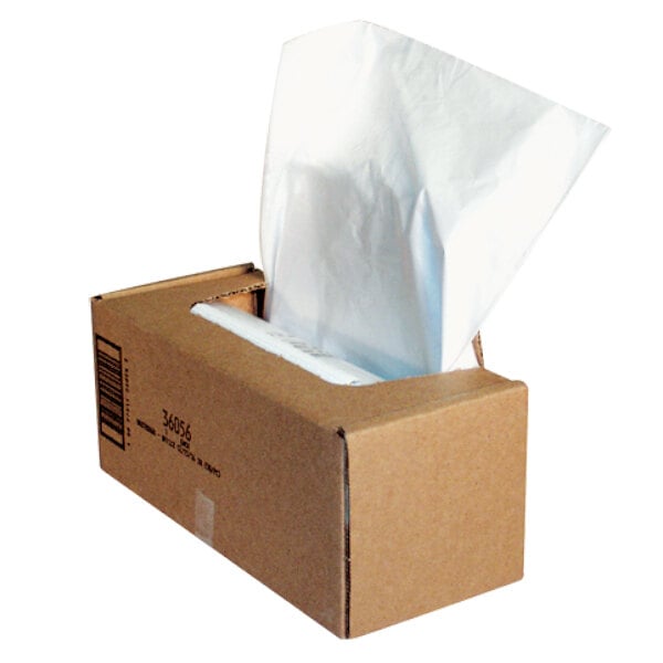 A white box with a white paper on top.