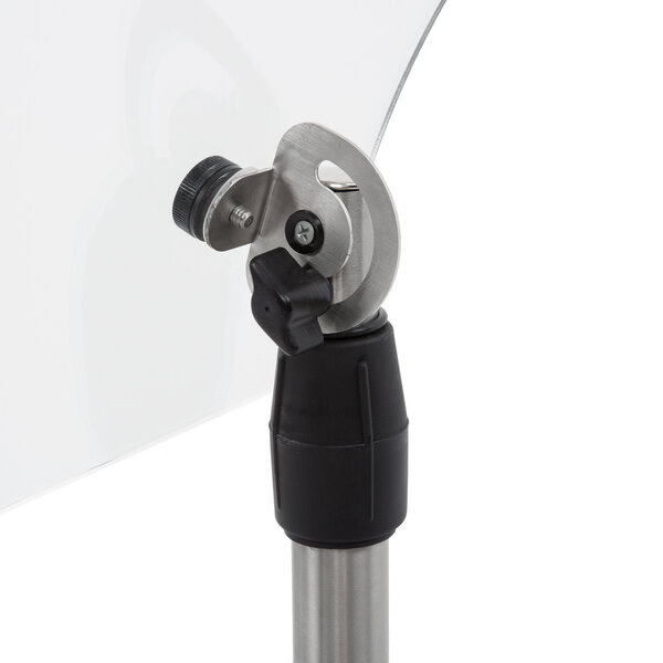 A black upright with a white background.