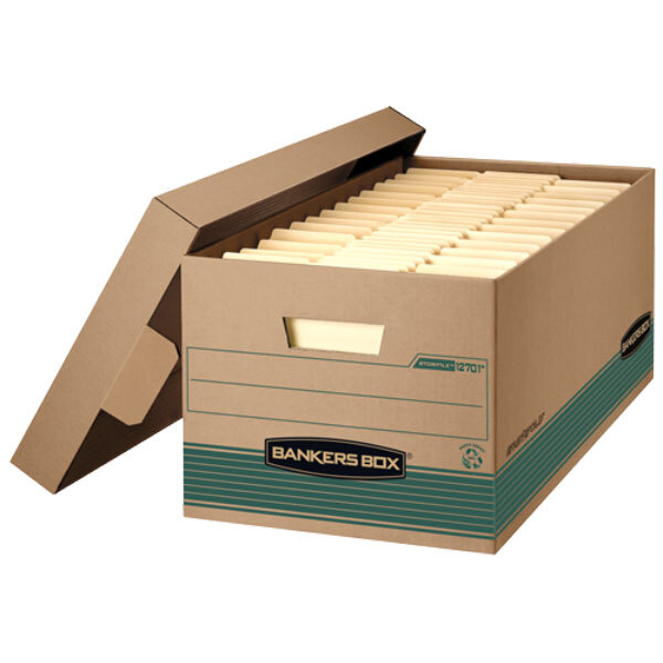 a brown box with a lid open