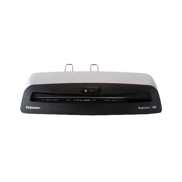 A close up of a Fellowes Neptune 3 laminator.