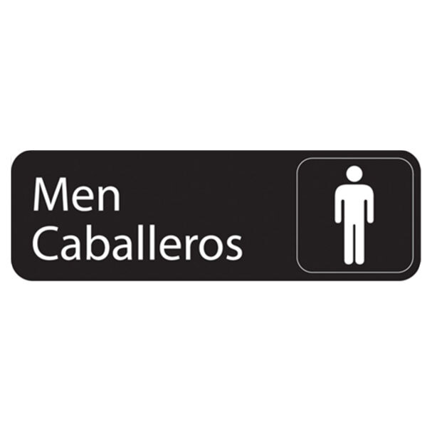 a sign with a person icon