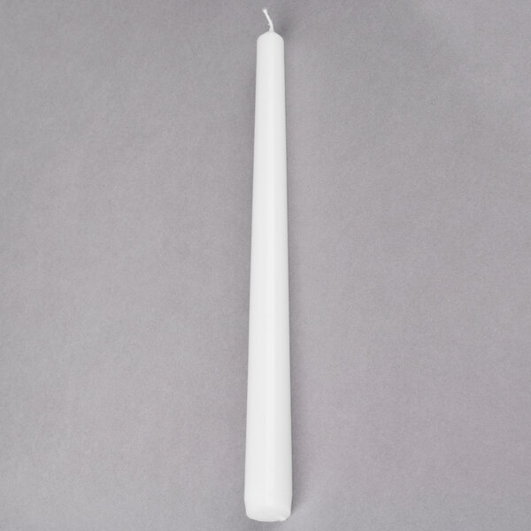 5 White Table Candles 7hr Burn Tapered Non Drip Candle Cheap Great Value!