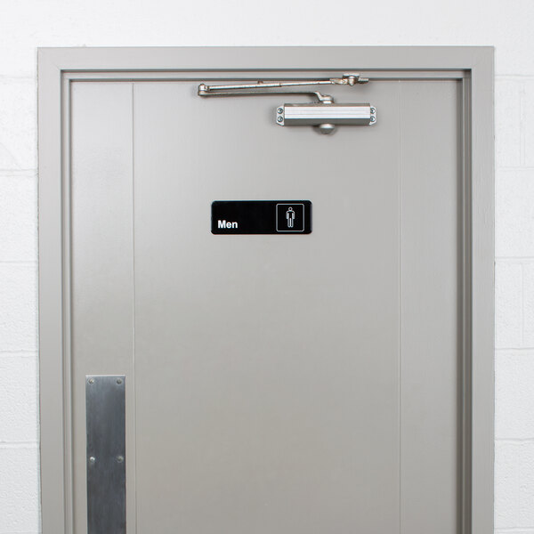 a door with a sign on it