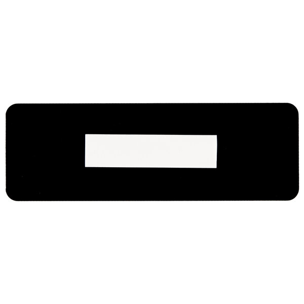 a black rectangular object with a white rectangle