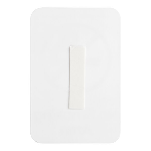 A white rectangular Vollrath No Smoking Area sign with red lettering and a black border on a white background.