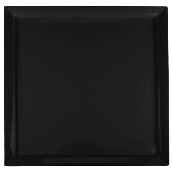 A black square Siciliano display platter.