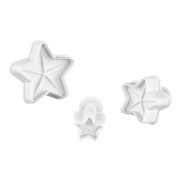 Ateco 1958 3-Piece Plastic Star Plunger Cutter Set