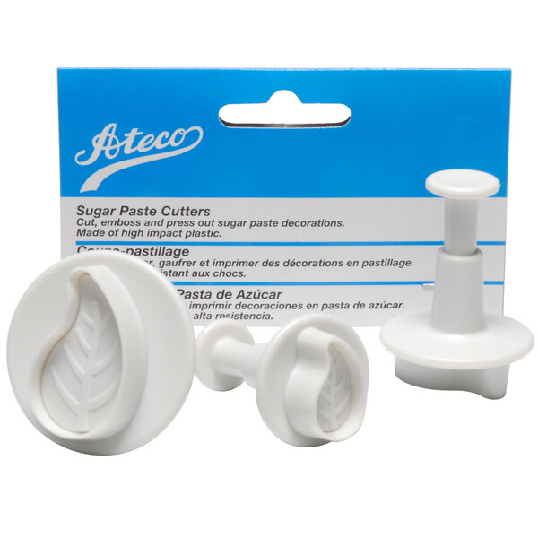 1954 Curved Leaf Ateco Plunger Cutters Set of 3 