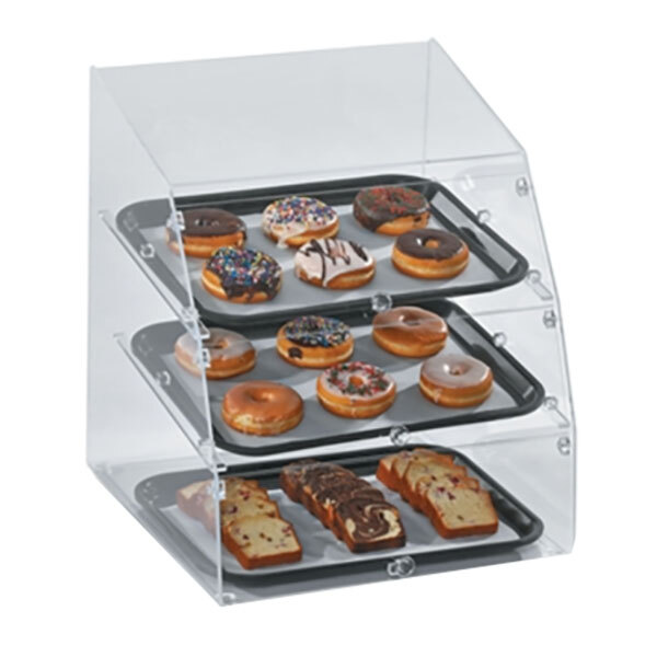 Vollrath LBC14183F06 Large Classic 3 Tray Acrylic Bakery Display Case