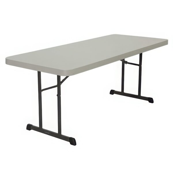 Lifetime 880249 30" x 72" Rectangular Almond Professional-Grade Plastic Folding Table - 18/Pack