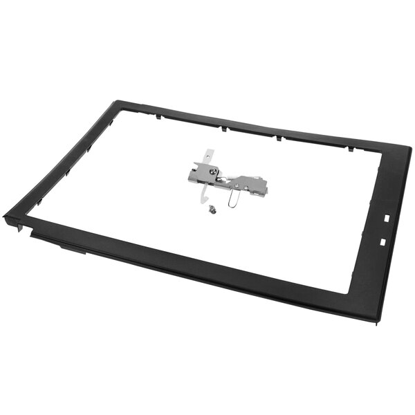 A black frame with a metal latch and choke cover.