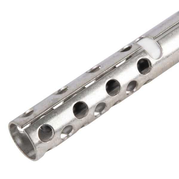 A Cooking Performance Group ignitor, a metal tube with holes at the end.