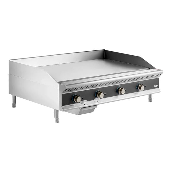Vollrath GGHDM-48 Cayenne 48" Heavy Duty Countertop Griddle with Manual Controls - 120,000 BTU