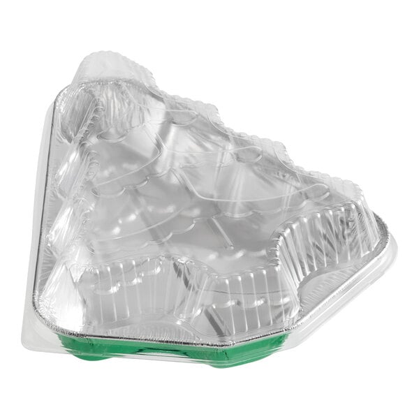 Durable Packaging 9501X-C50 Christmas Tree Shaped Foil Bake Pan and Lid - 50/Case