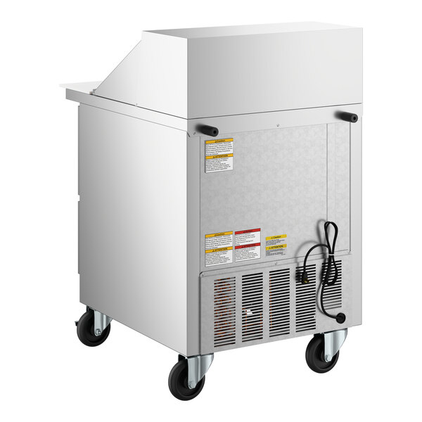 Beverage-Air SPED27HC-12M-B Elite Series 27" 2 Drawer Mega Top Refrigerated Sandwich Prep Table