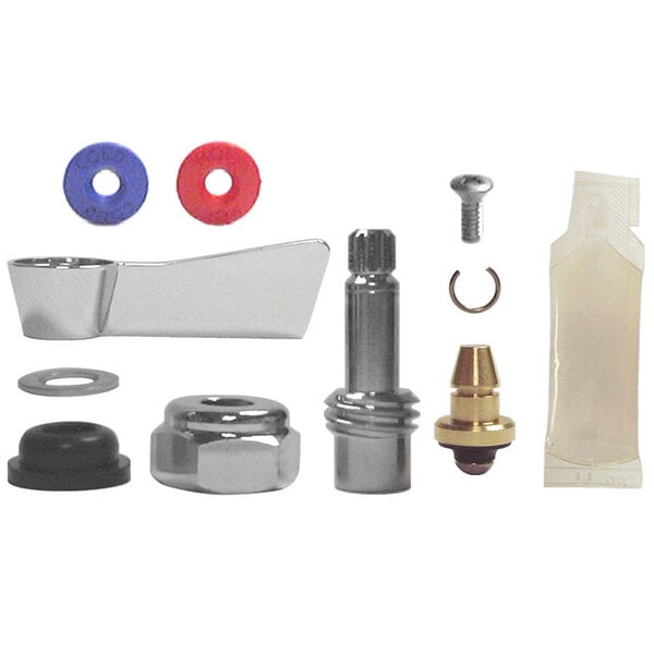 A close-up of a Fisher brass swivel stem repair kit nut.