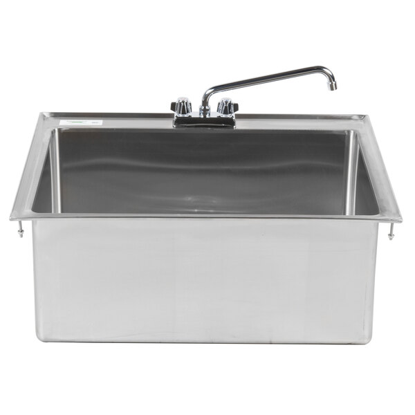 Regency 28 X 20 12 16 Gauge Stainless Steel One Compartment Regency 28 X 20 12 16 Gauge Stainless Steel One Compartment Drop In Sink With