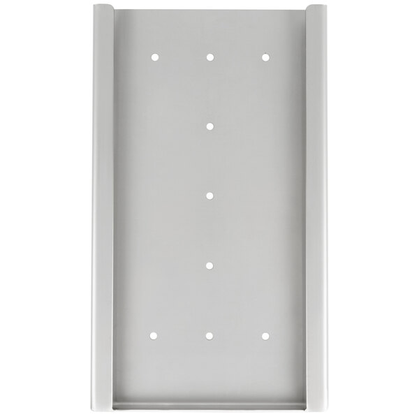 a white rectangular object with holes