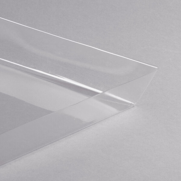A Clipper Mill clear plastic tray liner on a white surface.