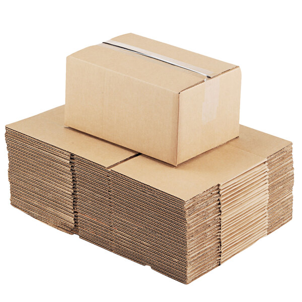 18 x 12 x 3 - 25/Bundle Flat Corrugated Boxes 1 Bundle Partners Brand Kraft 18123
