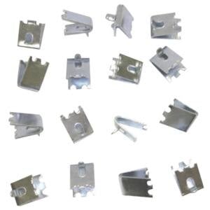 A set of metal True shelf clips.