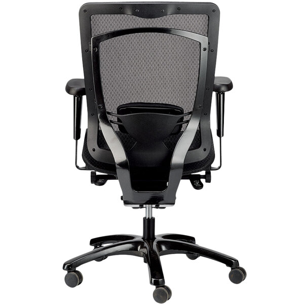 Eurotech Seating MMSY55 Monterey Black Mesh Syncro Tilt Office Chair