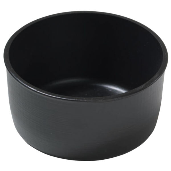 A black Matfer Bourgeat Exoglass mini cake pan.