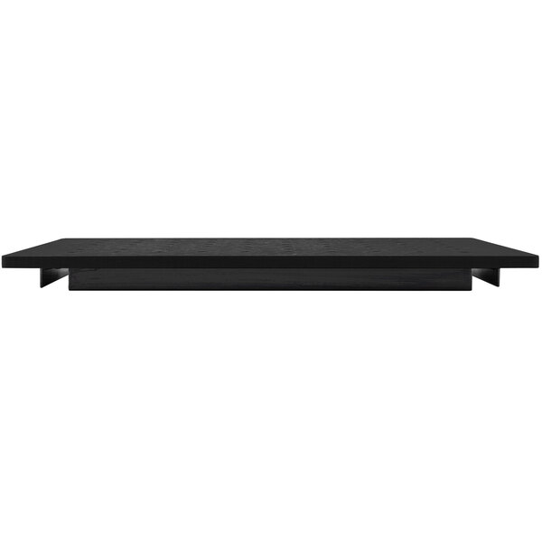A black rectangular Tablecraft carving station template.
