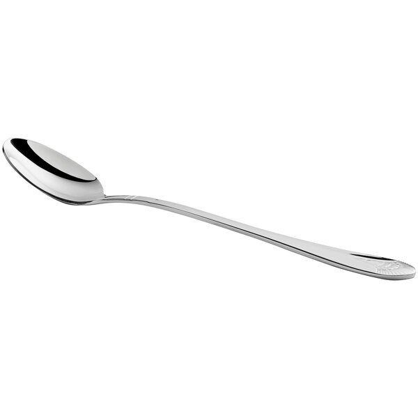 An Acopa stainless steel iced tea spoon with a silver handle.