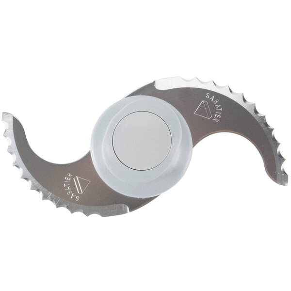 A Robot Coupe Coarse Serrated "S" Blade Assembly with a silver and white blade.