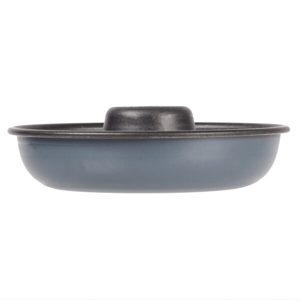 A Matfer Bourgeat Exopan steel mini cake pan.