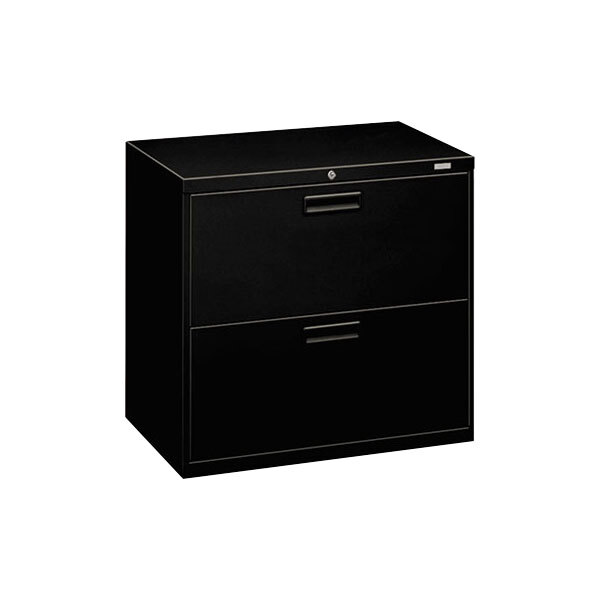 Hon 572lp 500 Series Black Two Drawer Lateral Filing Cabinet 30 X Hon 572lp 500 Series Black Two Drawer Lateral Filing Cabinet 30 X 19 1 4