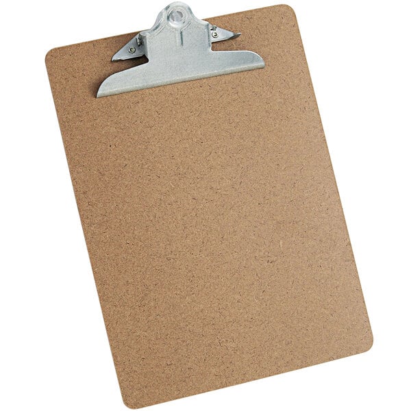 25400 TOPS Masonite Clipboards Pack of Six 9 x 13 Inches 