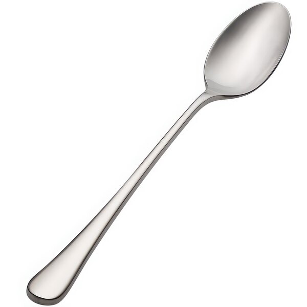 A Bon Chef Como iced tea spoon with a silver handle and spoon.