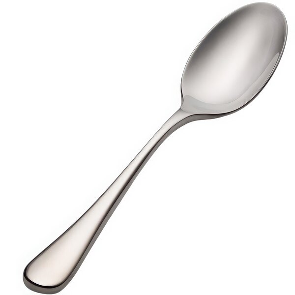 A Bon Chef stainless steel teaspoon with a silver handle and spoon.