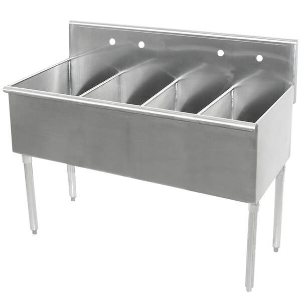 Advance Tabco 6 4 72 Four Compartment Stainless Steel Commercial Sink 72