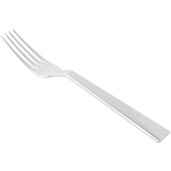 A close-up of a silver Bon Chef dinner fork.