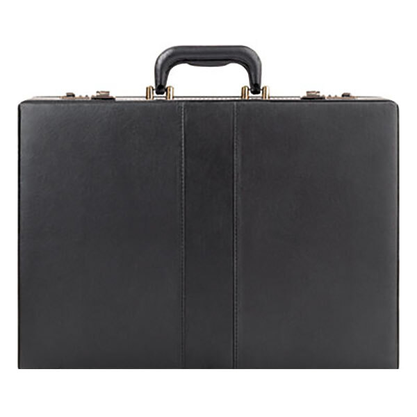 A black Solo Classic Attache with a black handle.