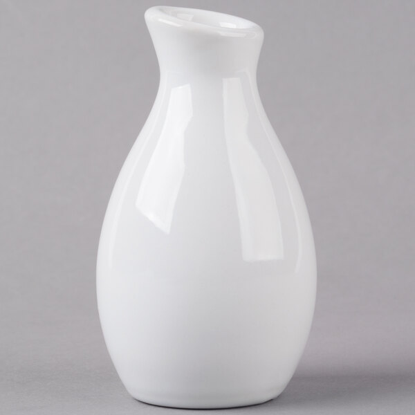 Acopa 3 3/4" Bright White Porcelain Jug Bud Vase 12/Case