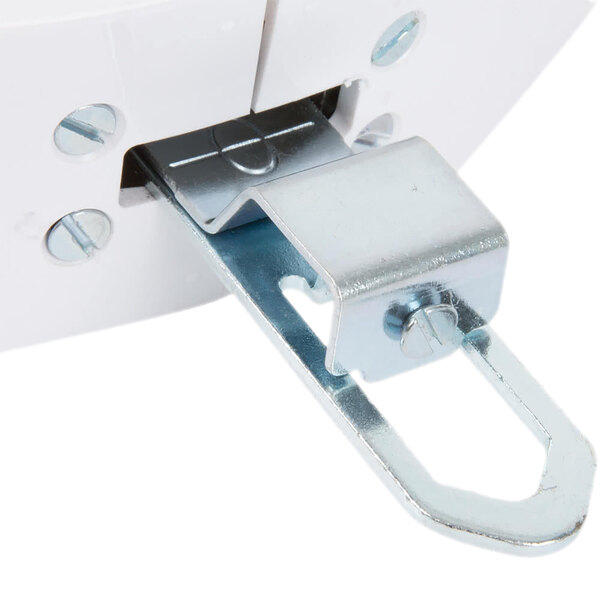 A Cardinal Detecto hanging scale with a metal latch.