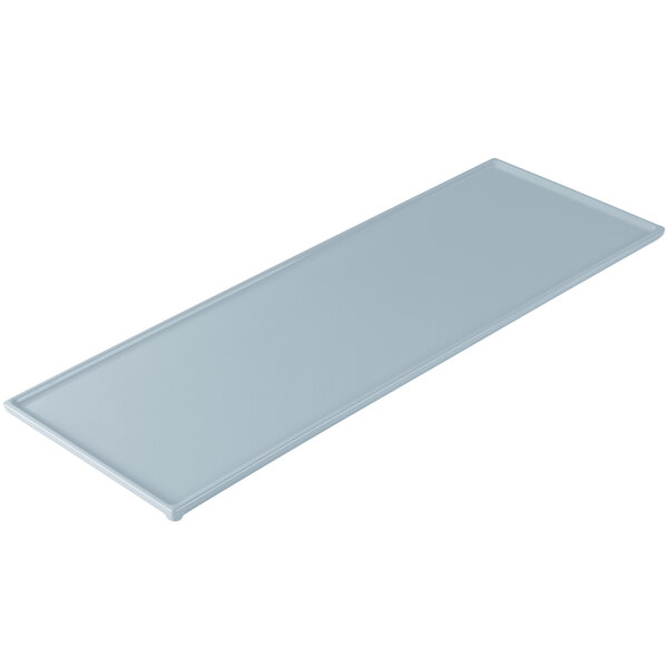 A gray rectangular cast aluminum cooling platter.