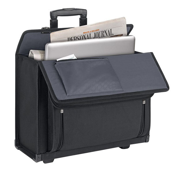 Solo PV784 18" x 8" x 14" Herald Black Classic Rolling Catalog Case